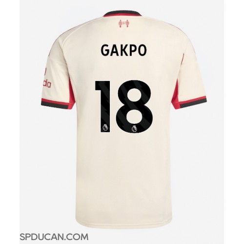 Muški Nogometni Dres Liverpool Cody Gakpo #18 Gostujuci 2025-26 Kratak Rukav